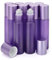 Kesell, 10 flaconi roll-on per oli essenziali con tappo in alluminio, 10 ml, in vetro viola satinato, per aromaterapia, oli profumati