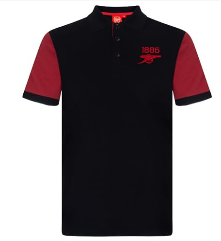 Arsenal FC Mens Polo Shirt Crest Official Football Gift