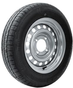 KENDA Roue complète de remorque 145/80 R13 avec jante 4x115 pour une conduite stable, pneu KargoTrail 3G 78N et jante en acier ET0, charge max 425 kg pour remorque légère