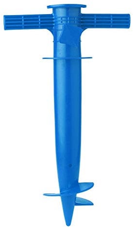 Screw in Parasol Holder Adjustable Umbrella Ground Spike Base Beach Garden Patio Stand