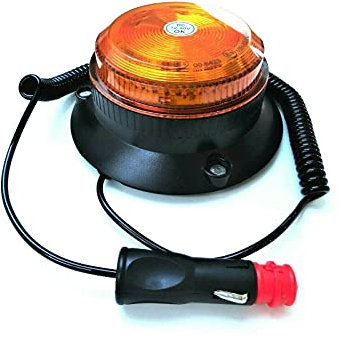 MelTruck® LED Rundumleuchte 4 Blitzmuster 9-80V ECE R65 R10 E9 Magnet für PKW LKW Traktor