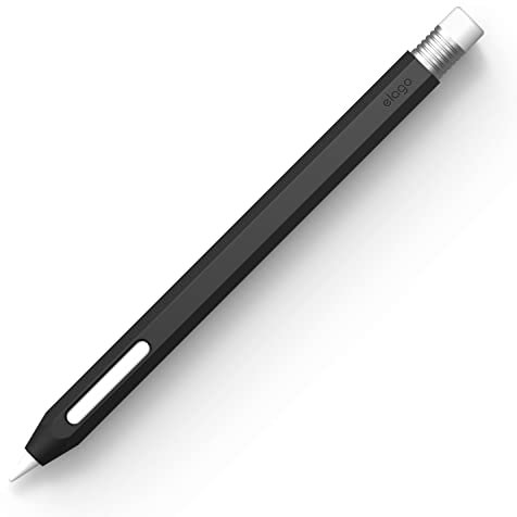 elago Classic Case Compatible with Apple Pencil Pro and Apple Pencil 2nd Generation Classic Design Compatible with Magnetic Charging and Double Tap (Read Installation Instructions-Black)