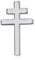 BOBIJOO JEWELRY - Anstecknadel Kreuz von Lothringen, Schmuck, Knopfloch, 20 mm, Silber