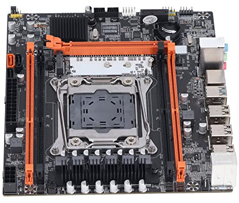 Placa Base LGa 2011 V3 ATX, Placa Base para Juegos con Puerto SATa X99H, Ranuras PCIe 3.0/NVME M.2/4 Canales DDR4/ SATa 6Gb/s,/USB3.0, Placa Base de PC de Escritorio