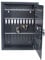 Pavo 8013876 - Armario para Llaves con Cerradura electrónica, Armario Seguro, Llavero magnético, Color Gris Oscuro, Grande para 50 Llaves, Gran Formato, para Oficina, Empresa, Seguridad y hogar
