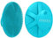 Ithyes Silicone Body Scrubber Exfoliating Body Brush for Men Women Lathers Well Easy to Clean More Hygienic Shower for Face Scrubber for Sensitive Skin Body Buffer 1 Pack (Cyan)