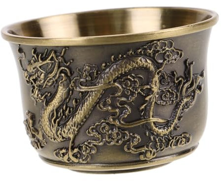 BESTonZON Retro Teetasse Drachen Und Phönix- Hochwertige Bruchsichere Teetasse Für Zuhause Stilvolles Chinesisches Teegeschirr Für Vielseitige Getränke Kunstvolles Design