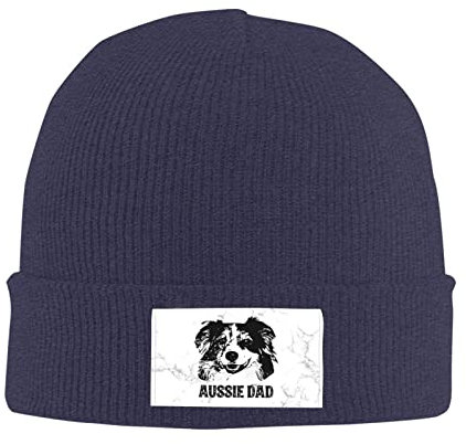 874 Beanie Mütze, Aussie Dad Australian Shepherd Slouch Wintermütze Mehrweg Beanie Winter Mütze Unisex Für Skating Herren Geschenke
