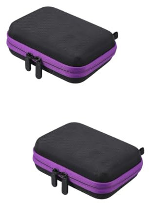FRCOLOR 2pcs Women Essential Oil Bag Perfume Storage Bag Lipstick Storage Bag Multicolor Miss Perfume Bottle Purple