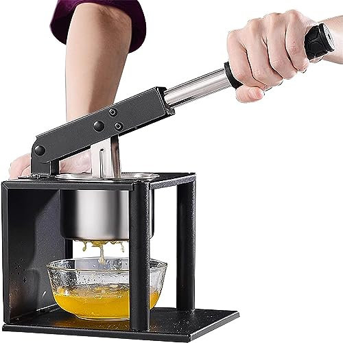 Citrus Juicer,Manual Juice Squeezer with 2 Filters,Professional Hand Press Juicer Machine Lever Design and Anti-Slip Handle,for Squeezing Fresh Juices