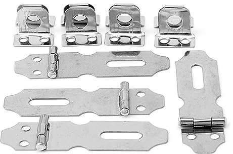 BYUTFA 4 pièces Cadenas de sécurité pour Porte de tiroir de Maison pour Agrafe à loquet en Acier Inoxydable