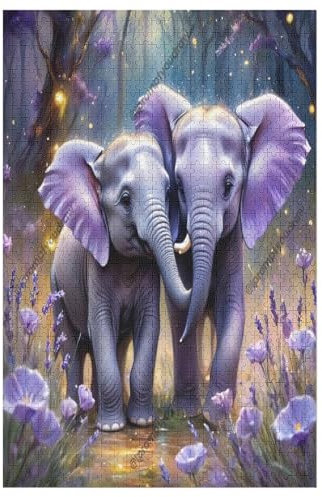 Für Erwachsene 1000-Teiliges Elefant -Puzzle, Holzbrett-Puzzle, Puzzle Für Kinder, Geschenke, (78×53cm)