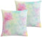 Labilin 2er Set Kissenbezüge 45x45 cm Regenbogen Flauschige Deko Kissenhülle Kunstpelz Kuschelkissenbezug Dekorative Kuschelig Kissen Plüsch Zierkissen Kissenbezug Plüschkissen Sofa Pillow Cover