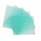 Placa protectora para lente, paquete de 10, material de policarbonato resistente al fuego, color verde (133 x 114 mm)