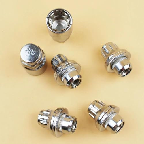 PUNICS Locking Wheel Nuts Compatible With Toyota For Corolla For Yaris For Rav4 Car Styling M12x1.5 Wheel Screw Bolts Wheel Lock Wheel Nut Key Adapter 9094201033 6111171