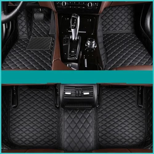 DKPMWD Antirutschmatten Für Mercedes Für Benz Für Viano W639 2006 2007 2008 2009 2010 Custom Car Fußmatten Teppich Abdeckung Innen Zubehör Fußpolster(Black-Black)