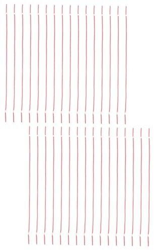 Lurrose 2 Ensembles Ligne De Connexion De Fil Électricité Fil De Circuit Connecteur Fil De Test Électrique Fil Isolé Expérience Équipement Outil Z Câble Pvc Rouge 100 Pièces * 2