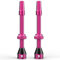 Shredr. Tubeless Ventile Set | Presta Ventile für Schlauchlos-Reifen | Superleichtes Alu, bunt eloxiert, französisches Ventil | Für Normale Tubeless-Felgen (pink, 60mm)