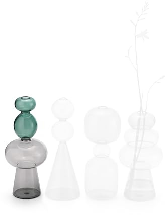 PHILIPPI - CURIOSA Vasen - geometische Glaskunst in 4 Formen (Turm)