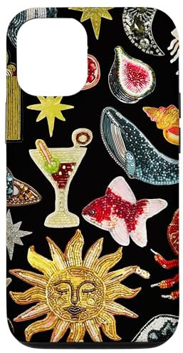 iPhone 12/12 Pro Vintage Print Art Collage Scrapbook Tiles Y2K Eclectic Case