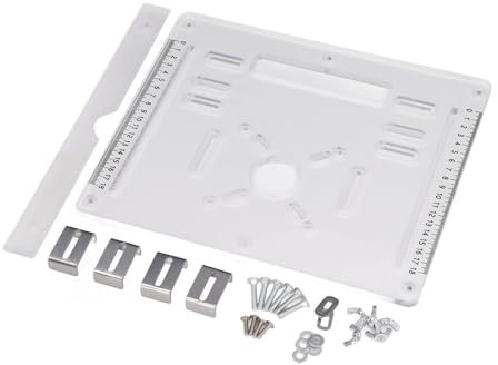 Placa Base de Corte Acrílico, Placa Base Acrílica, Placa de Revestimiento Transparente para una Máquina de Corte de 4 Pulgadas, Estabilidad y Eficiencia para Herramientas Grandes