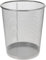 Vanorell 3 x Papierkorb Metall 35 cm silber hoch Papiereimer fürs Büro Abfalleimer Runder Mülleimer 20 Liter, Draht, 30 cm Ø oben