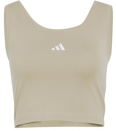 adidas Women's Essentials Small Logo Cotton Lifestyle Tanktop