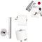 bremermann Bad-Serie Lucente - Toilettenpapierhalter 2in1, Ersatzrollenhalter inkl. Klebeset, Toilettenpapierrollenhalter, WC-Rollenhalter, Toiletpaper Holder, aus Edelstahl verchromt