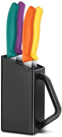 Victorinox Swiss Classic Ceppo per coltelli da bistecca e da pizza, con 4 pezzi, per conservare i coltelli