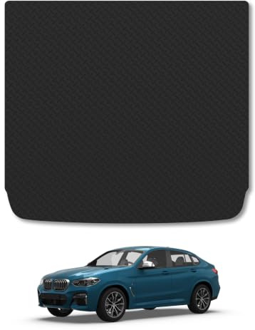 Compatible with Boot Mat for BMW X4 (2018-2025) 5mm Rubber | Heavy Duty Rubber Tailored Fit Boot Liner Full Coverage Durable Waterproof Accessories Easy Clean Anti Slip Made in the UK