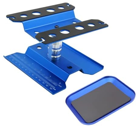 RC Car Upgrade Zubehör Für Axial Für Redcat 1/12 1 Set Werkbank Reparatur Arbeit Station 360 ° Rotierenden Lift RC Auto ToyUpgrades Reparaturen Ersatz(Blue)