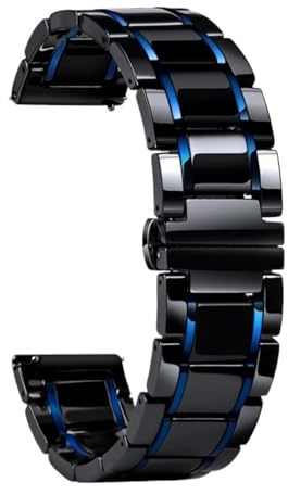 Schnellverschluss-Keramik-Uhrenarmband, 20 mm, 22 mm, Unisex for Männer und Frauen