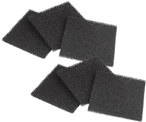 vhbw 6x Aktivkohlefilter Ersatz für Toolcraft 79-7202 | 588546, 04064161095004 für Absauganlage, Filteranlage - Ersatzfilter 12,6 x 12,5 cm