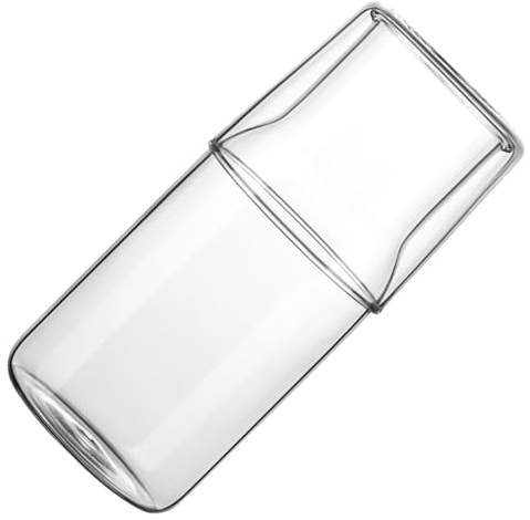 Gadpiparty Carafe en Verre Transparent 550ml Élégante Forme Unique, Résistante la Casse, pour Cocktails et Fêtes de Mariage