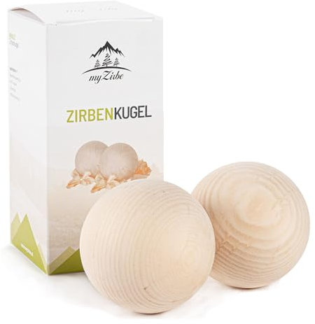 Salzburgo - Bola de Pino de 7 cm, 100% Madera de Pino Natural de los Alpes austriacos, en Caja de Regalo