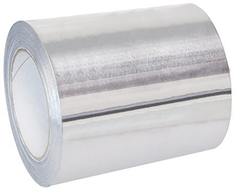 SCAPP Aluminium Klebeband 25, 33, 50, 100, 150, 200, 300 mm breit, 25 m Rolle, 0,1 mm dick – (Breite 100 mm)