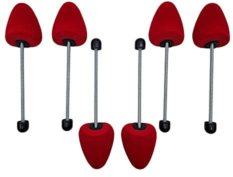 DELFA Samty Schuhspanner mit Spiralfeder Universal Größe 35-38 - Schaumstoff Schuhformer Schuhstrecker - Set zu 3 Paar für Damen Pumps