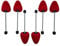 DELFA Samty Schuhspanner mit Spiralfeder Universal Größe 35-38 - Schaumstoff Schuhformer Schuhstrecker - Set zu 3 Paar für Damen Pumps