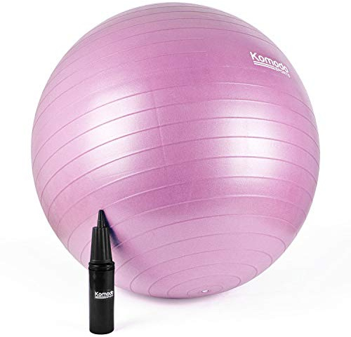 TekBox Komodo Exercise Ball for Yoga Pilates Fitness Pregnancy | Pump included, Made from durable PVC