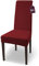 SCHEFFLER-Home Natalie Stretch Stuhlhussen Baumwolle/Stuhlhussen Bordeaux/Stuhlüberzug 6er Set/Stuhlabdeckung/Stuhlhussen Schwingstühle waschbar/eleganter Spann-Stuhlüberzug Hochlehner