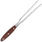 VOJACO Tranchiergabel, Metallgabel, 30,5 cm lange Kochgabel mit Holzgriff, robuster Edelstahl, Küche, Serviergrill, Grill, zwei verzinnte Gabel