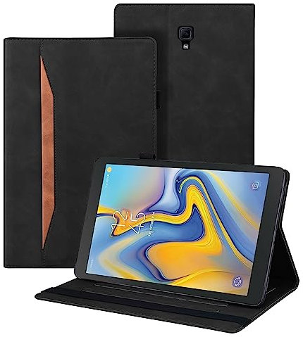 Auslbin Custodia per Samsung Galaxy Tab A 10.5 Pollici (SM-T590/SM-T595) 2018 Pelle PU Cover Tablet Case con Supporto Funzione (Nero)