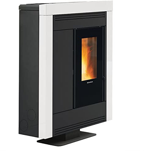 La Nordica-Extraflame Souvenir Plus Steel 5.0 Pellet Heating Stove Weiß 3,3-10,0 kW 287 m³ 120 sqm