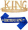 Popuppe 2 Stück Geburtstag König Krone Geburtstag Junge Schärpe Einstellbare Geburtstag König Krone Happy Birthday King Happy Birthday Party Supplies für Jungen und Jugendliche