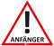 Auto-Magnet-Schild für Anfänger! I 17 x 15 cm I Vorsicht/Achtung Fahranfänger I für Kfz Auto LKW I abnehmbar I wetterfest und magnetisch I hin714