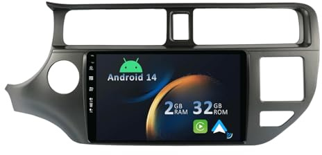 YUNTX Android 13 2 Din Radio con navigazione per Kia Rio 4 K3(2011-2015): [Integrato CarPlay/Android Auto/DSP/GPS]-IPS 9 Touch screen-DAB/Bluetooth 5.0/WiFi/Controllo del volante/Mirror-Link/USB