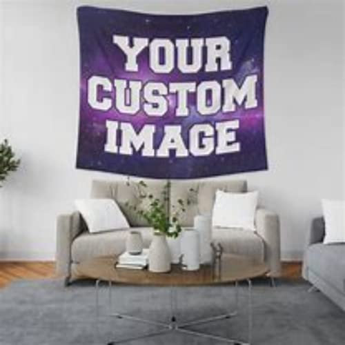 guk Bcustom Customized Wall Tapestry,Dekorativer Wandteppich für die Hochzeit,Banner selbst gestalten,benutzerdefiniertes Bild (51X60 in(130 * 150cm))