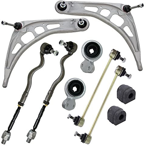 ATEC Germany 2x Querlenker Vorderachse vorne unten links & rechts, 2x Koppelstange vorne, 2x Spurstangenkopf, Kompatibel mit BMW 3er (E46), Z4 (E86) (E85)