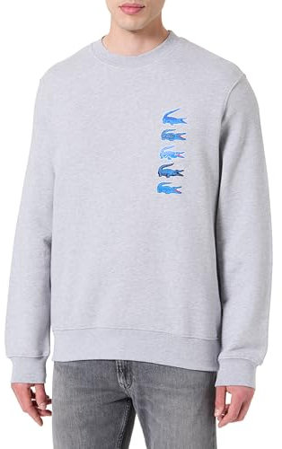 Lacoste Sh3581 Maglia di Tuta, Argento Cinese, XL Uomo