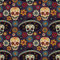 HEKO PANELS Stoff Oxford Wasserdichte Meterware Canvas-Stoff Polyester Stoff Zum Nähen Nähstoffe Möbelstoffe Dekostoffe Handwerken Wasserabweisend Blickdicht Dia De Los Muertos 2 Meter 155 x 200 cm